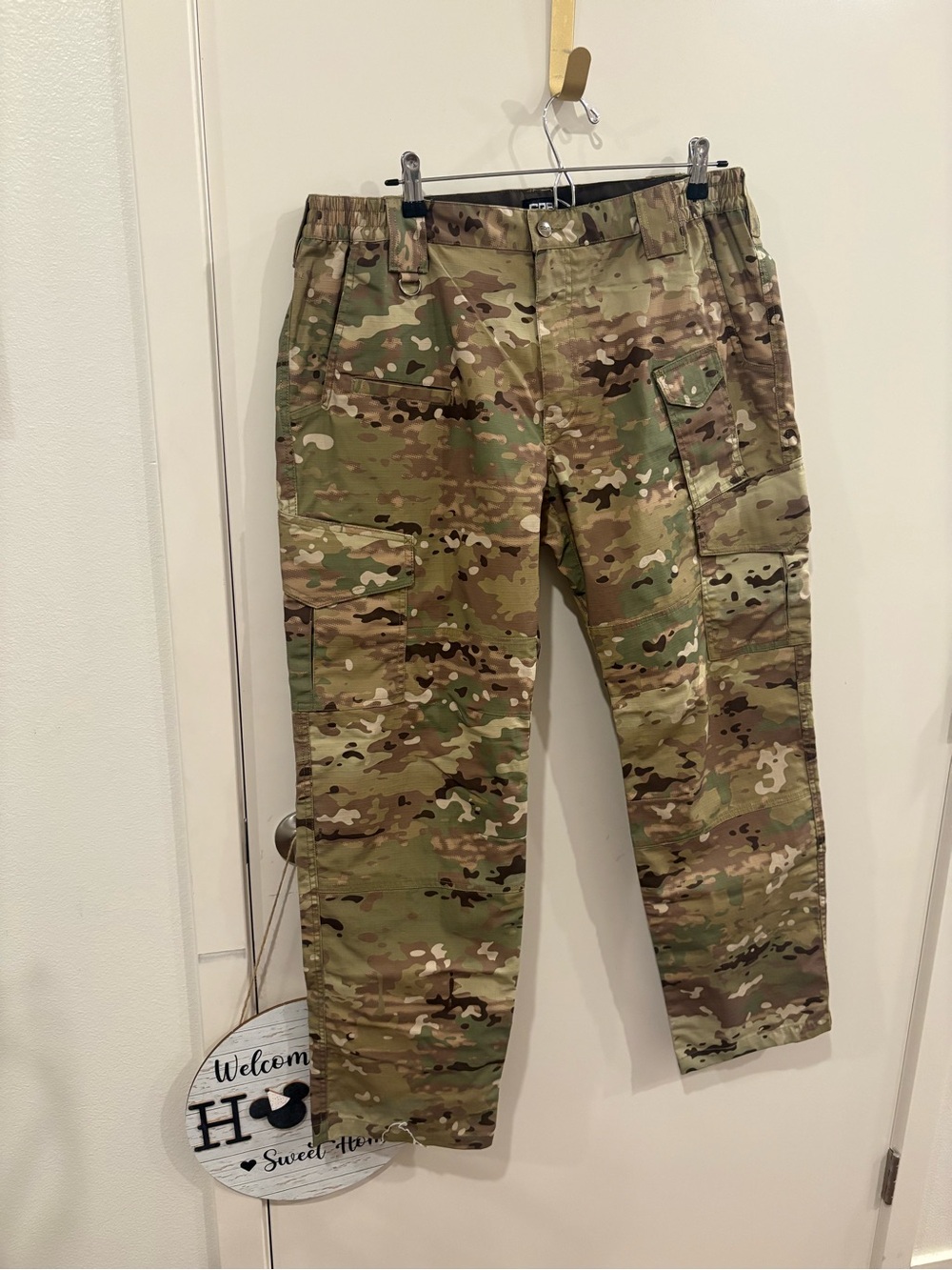 CQR Men's Tactical Cargo Pants - water resistant.